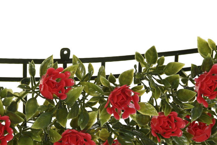 DKD Home Decor Jardín Vertical PE 50x50x5 UV Verde y Rojo