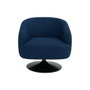 Sillón Giratorio Azul Tejido-Metal 73 X 80 X 73 cm