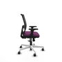 PIQUERAS Y CRESPO Silla de oficina Yunquera, mecanismo Sincro, Morado/Negro