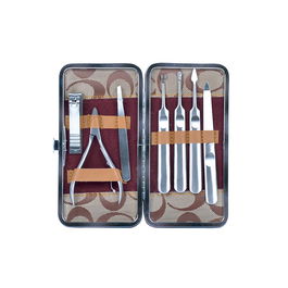 Bifull Kit de Manicura 7 Piezas CC Manicure con Cortaúñas, Alicate, Pinza, Quitacutículas y Lima