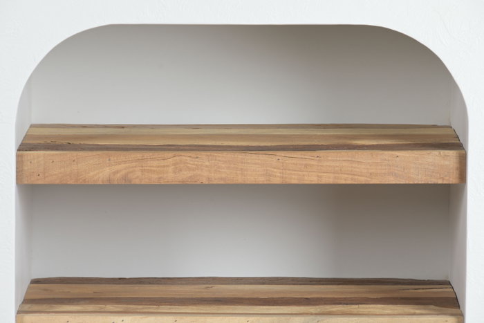 DKD Home Decor Buffet de Madera Reciclada Blanco con Acabado Hormigón DKD Home Decor Buffet de Madera Reciclada Blanco con Acabado Hormigón