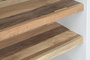DKD Home Decor Buffet de Madera Reciclada Blanco con Acabado Hormigón