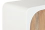 DKD Home Decor Buffet de Madera Reciclada Blanco con Acabado Hormigón