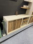 DKD Home Decor Buffet de Madera Reciclada Blanco con Acabado Hormigón