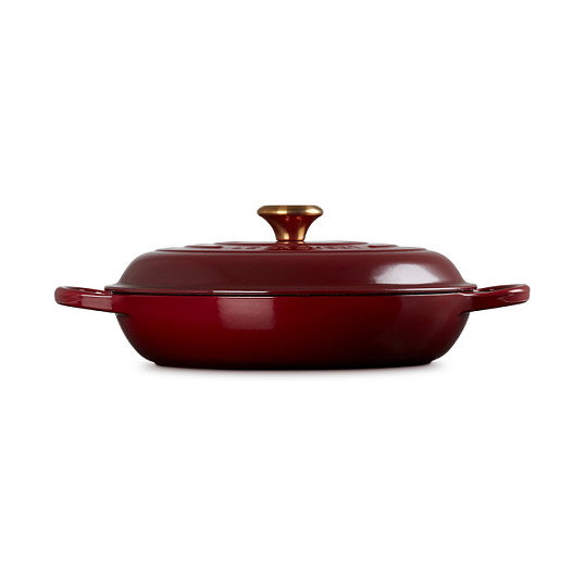 Le Creuset Signature Cast Iron Shallow Casserole 30cm Rhone Rojo