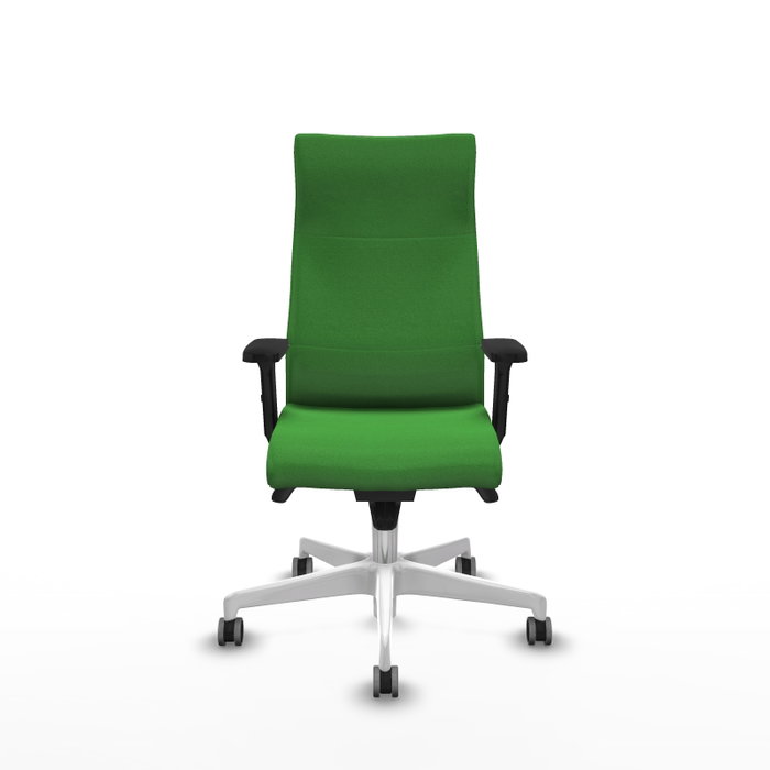 PIQUERAS Y CRESPO Sillón Albacete Verde con Mecanismo Sincro y Base Blanca PIQUERAS Y CRESPO Sillón Albacete Verde con Mecanismo Sincro y Base Blanca