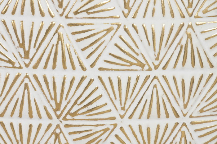 DKD Home Decor Decoración de Pared Metal Círculos Decapé Blanco y Dorado DKD Home Decor Decoración de Pared Metal Círculos Decapé Blanco y Dorado