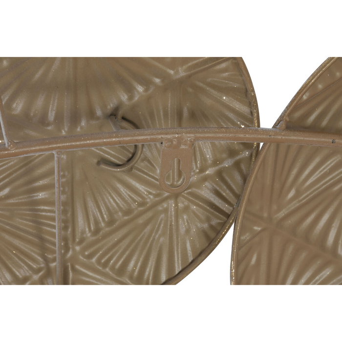 DKD Home Decor Decoración de Pared Metal Círculos Decapé Blanco y Dorado DKD Home Decor Decoración de Pared Metal Círculos Decapé Blanco y Dorado