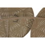 DKD Home Decor Decoración de Pared Metal Círculos Decapé Blanco y Dorado