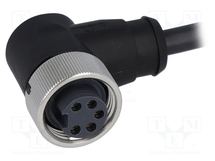 HARTING Enchufe Industrial 7/8 de 5 Pines Hembra Angular 90° con Cable 1,5 m HARTING Enchufe Industrial 7/8 de 5 Pines Hembra Angular 90° con Cable 1,5 m
