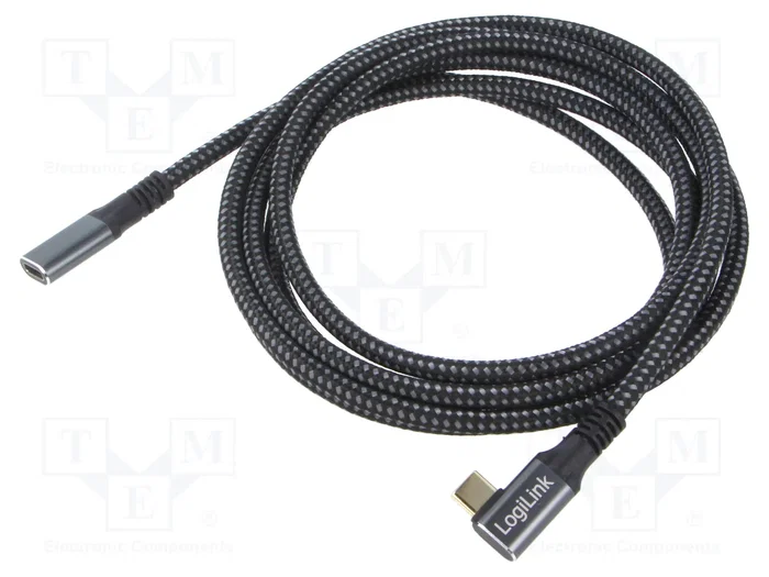 LOGILINK Cable USB 3.2 Gen 1 USB-C a USB-C 2m Negro/Gris LOGILINK Cable USB 3.2 Gen 1 USB-C a USB-C 2m Negro/Gris