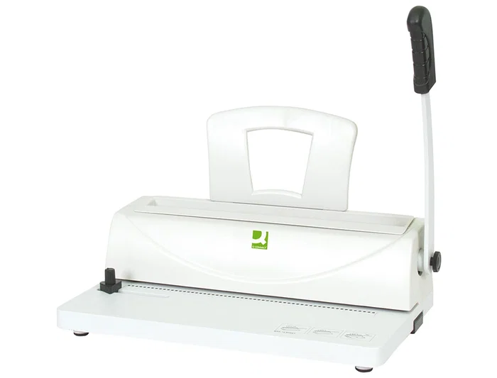 Q-connect Encuadernadora Espiral Perfora 10 Hojas A4, Encuaderna 450 Hojas Paso 5:1