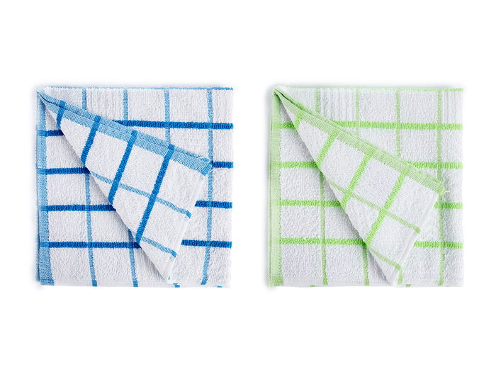 Arte Regal Paño Microfibra 50x50 cm Cuadros Surtidos Azul y Verde (Set de 24)