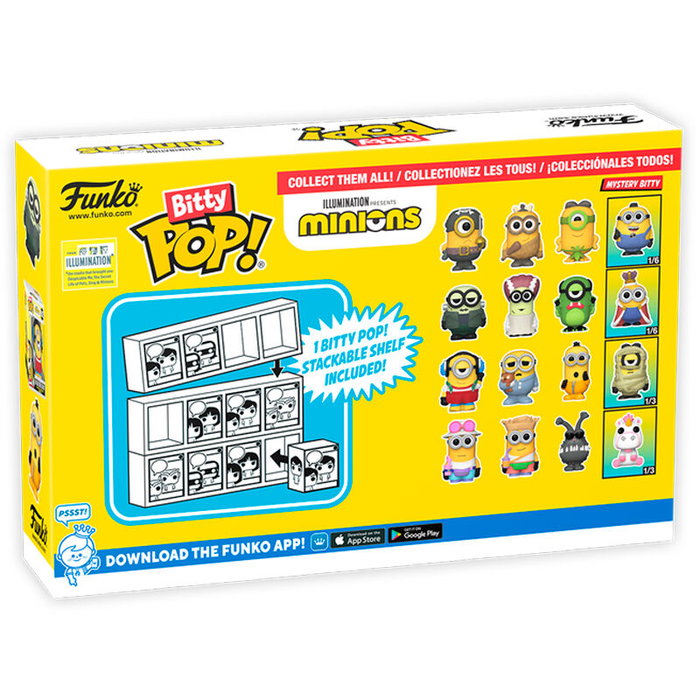 FUNKO Bitty POP Minions Serie 4 - Blister de 4 figuras