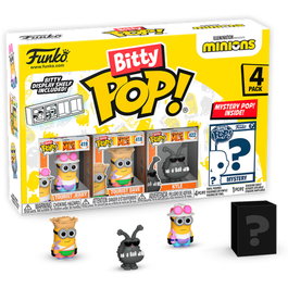 FUNKO Bitty POP Minions Serie 4 - Blister de 4 figuras