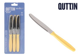Quttin Set de 6 Cuchillos de Postre Sierra Yvory Basic (16 Cajas)​