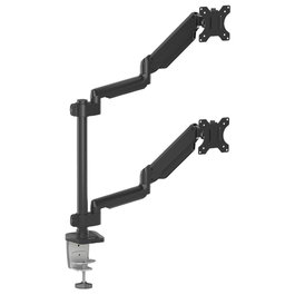 Fellowes Platinum Series 8043401 Brazo para Monitor Doble Vertical con 2 Puertos USB, Negro