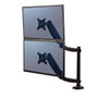 Fellowes Platinum Series 8043401 Brazo para Monitor Doble Vertical con 2 Puertos USB, Negro