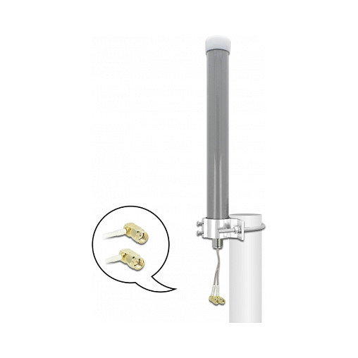 DeLOCK Antena de red Multibanda LTE WLAN 2,4 GHz 3 dBi Gris DeLOCK Antena de red Multibanda LTE WLAN 2,4 GHz 3 dBi Gris