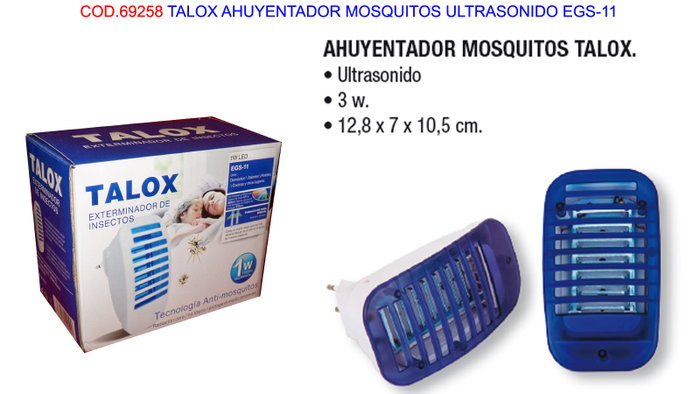TALOX Ahuyentador Mosquitos Ultrasonido EGS-11 TALOX Ahuyentador Mosquitos Ultrasonido EGS-11