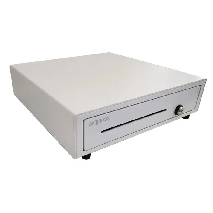 Approx appPOSPACK4180WH V2 - Pack Impresora Térmica 80mm, Lector Códigos Barras 2D, Cajón Portamonedas y Rollos Papel - 203 DPI, USB, Ethernet, Blanco