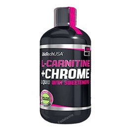 BIOTECHUSA L-Carnitina + Cromo Concentrado Naranja - 500 ml