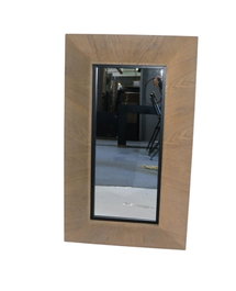 DKD Home Decor Espejo Curva Elegant Estilo Sixties Marron 7 x 100 x 60 cm