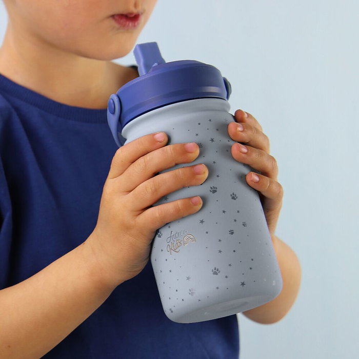 LOVELY STORY Cantimplora Oso Acero Inoxidable 330ml Doble Capa Tapón Infantil con Pajita Hermética Libre de BPA LOVELY STORY Cantimplora Oso Acero Inoxidable 330ml Doble Capa Tapón Infantil con Pajita Hermética Libre de BPA