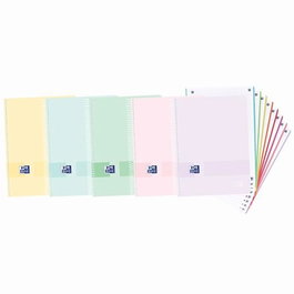 Oxford Live&Go Europeanbook 8 Cuaderno Espiral Microperforado 160 Hojas A4+ Colores Pastel Set de 5