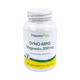 NATURES PLUS Dyno-Mins Magnesio 300Mg. 90 Comp. Suplemento Dietético de Magnesio para Energía y Mantenimiento Óseo