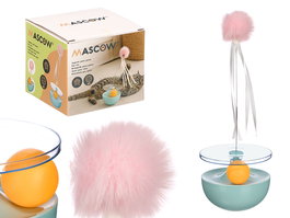 Mascow Juguete para Gato de Suelo con Lazo y Cascabel 12 cm x 32 cm x 12 cm (Set de 12)