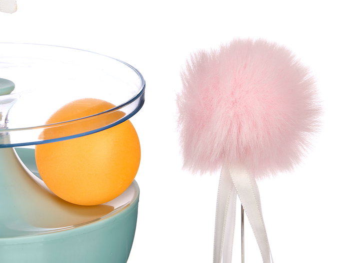 Mascow Juguete para Gato de Suelo con Lazo y Cascabel 12 cm x 32 cm x 12 cm (Set de 12)