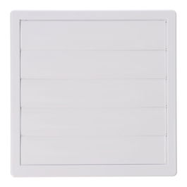 Edm Rejilla Ventilación Cuadrada Empotrable Lamas Móviles 170x170mm ø100mm Abs Blanca