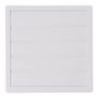 Edm Rejilla Ventilación Cuadrada Empotrable Lamas Móviles 170x170mm ø100mm Abs Blanca