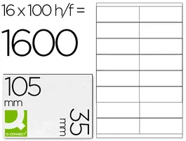 Q-connect Etiqueta adhesiva KF10653 105x35 mm DIN A4