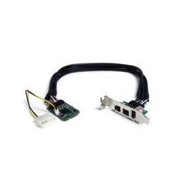 Startech MPEX1394B3 Tarjeta Mini PCI Express con 2 puertos FireWire-800 y 1 puerto FireWire-400