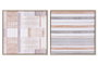DKD Home Decor Set de 2 Cuadros de Lienzo y PS 52,5x52,5 cm, Surtido Beige y Marrón