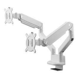 OneforAll Soporte Dual de Monitor para Techo y Pared DM 4220 - Negro, 2 Pantallas, 13 a 35 pulgadas, Peso Max 10 kg, 75x75 mm / 100x100 mm VESA