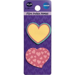 Banderitas Adhesivas Centrum Corazones Pack De 2