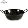 La Dehesa Sartén Honda Esmaltada con Asas de Acero Negro 36 cm (Set de 4)