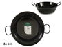 La Dehesa Sartén Honda Esmaltada con Asas de Acero Negro 36 cm (Set de 4)