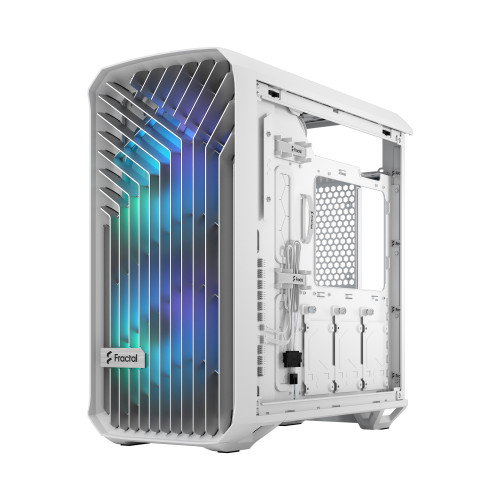 Fractal Design Torrent Compact Blanco - Caja PC ATX, EATX, micro ATX, Mini-ITX, SSI CEB, Ventiladores 2x180mm, Vidrio Templado, FD-C-TOR1C-05