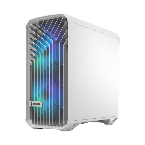 Fractal Design Torrent Compact Blanco - Caja PC ATX, EATX, micro ATX, Mini-ITX, SSI CEB, Ventiladores 2x180mm, Vidrio Templado, FD-C-TOR1C-05