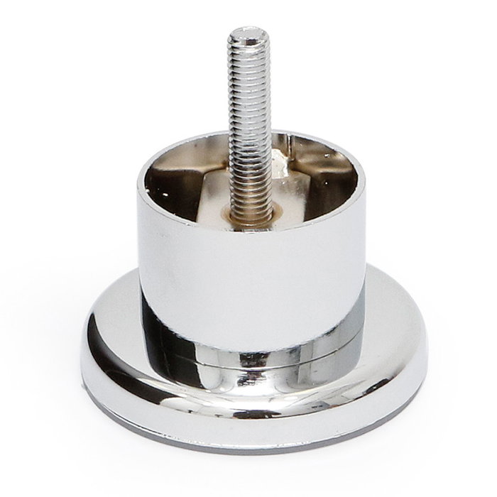 Q&Q Pata Metálica Paola M8 Cromo Altura H40 para Sofás y Muebles | Metal | 40mm