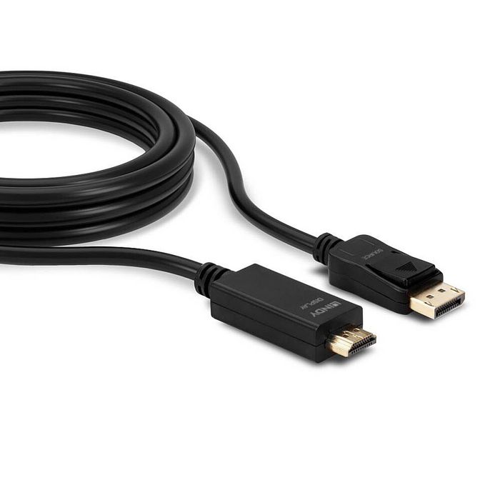 Lindy Cable DisplayPort a HDMI 2m 4K UHD 3840x2160@30Hz Lindy Cable DisplayPort a HDMI 2m 4K UHD 3840x2160@30Hz