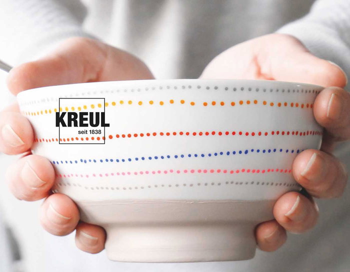 Kreul Set 5 rotuladores GLASS&PORCELAIN Chalky medium para vidrio y porcelana