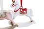 DKD Home Decor Figuras de Caballo en Resina, Pack de 2 Surtido Blanco y Rosa