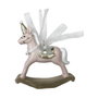 DKD Home Decor Figuras de Caballo en Resina, Pack de 2 Surtido Blanco y Rosa