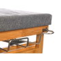KIPIT Planchero de Bambú con Cajones Crema