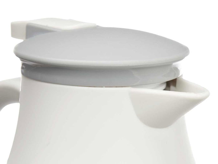 Kinvara Termo Plástico Gris 1L con Interior de Vidrio - Dimensiones 17 x 14 x 26 cm (Set de 12)